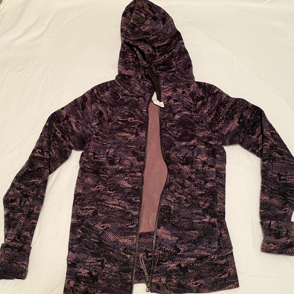 Lululemon snake print zip up hoodie